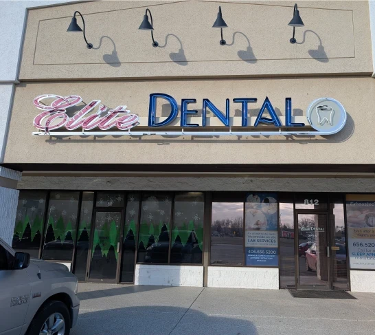 Happy patient smiling after dental treatment at Elite Dental Center in Billings, MT